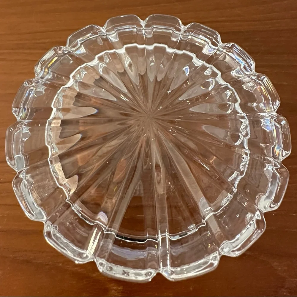 Like New - Mikasa Crystal - Wine Coaster / Candle Holder / Trinket Tray